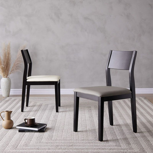 Armless Kitchen Chairs Modern Solid Wood Side Chairs for Dining Room Clearhalo 'Dining Chairs' 'Dining Tables & Seating' 'dining_chair' 'furn' 'furn_dining_chair' 'Furniture' 'furniture_dining_chair' 'Kitchen & Dining Furniture' 1200x1200_c52e9055-e572-4952-b429-aa2fac11af47