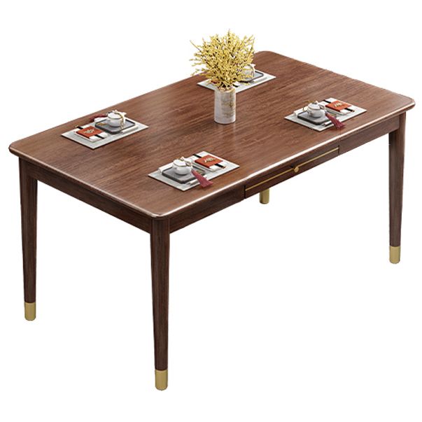 Luxury Walnut Table for Restaurant Rectangle Wooden Dining Table with 4 Legs Clearhalo ' dining_table' 'Dining Tables & Seating' 'Dining Tables' 'furn' 'furn_dining_table' 'Furniture' 'furniture_dining_table' 'Kitchen & Dining Furniture' 'kitchen&dining_furn' 'kitchen' 'kitchen_dining_table' 1200x1200_c52e9a74-606c-41c7-b19f-5bacf0212971