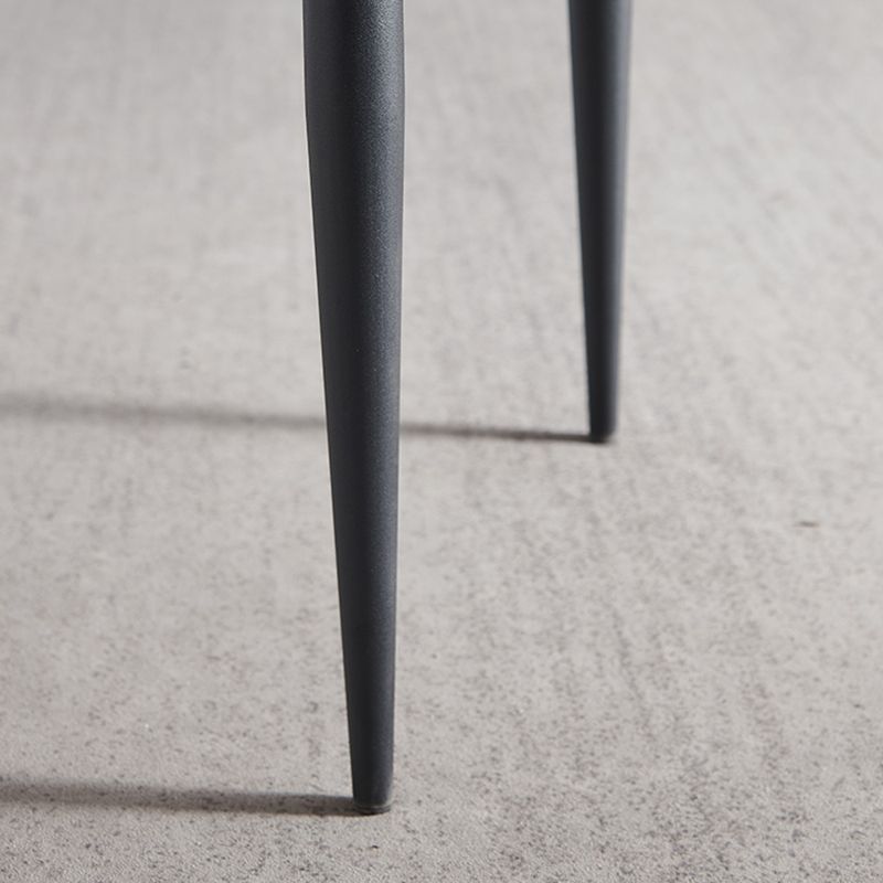 Contemporary Style Armless Wingback Chair Leather Dining Chairs Clearhalo ' kitchen&dining_furn' 'Dining Chairs' 'Dining Tables & Seating' 'dining_chair' 'furn' 'furn_dining_chair' 'Furniture' 'furniture_dining_chair' 'Kitchen & Dining Furniture' 'kitchen' 1200x1200_c52f2b60-c11e-4e99-8229-8c65132c2820