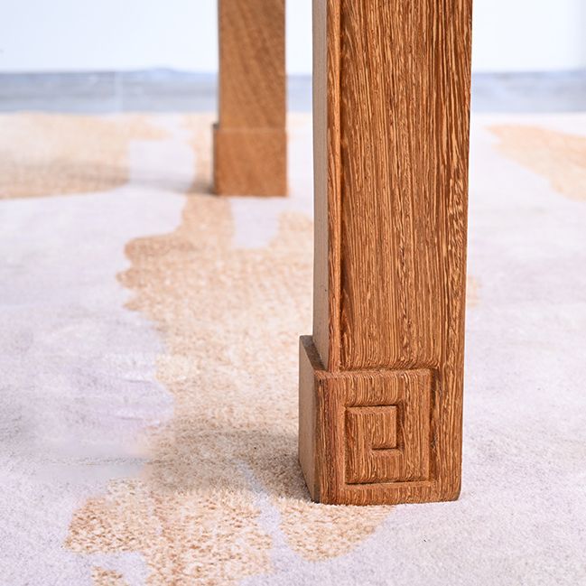 Traditional Style Solid Wood Dining Set with Walnut Fixed Table and 4 Legs Base for Home Use Clearhalo 'Dining Room Sets' 'Dining Tables & Seating' 'dining_room_set' 'furn' 'furn_dining_room_set' 'Furniture' 'furniture_dining_room_set' 'Kitchen & Dining Furniture' 'kitchen&dining_furn' 'kitchen' 1200x1200_c53300eb-0e63-4876-804b-e2e9a5bfc53f