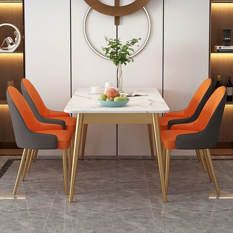 Mesa de comedor de lujo tradicional 4 Pats Rectangle Mesa para el hogar