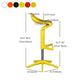 Dinning Room Modern Plastic Barstool Rotating Lifting Macron Bar Stool with Backrests Clearhalo 'Bar Furniture' 'Bar Stools' 'bar_stools' 'furn' 'furn_bar_stools' 'furniture_bar_stools' 'Kitchen & Dining Furniture' 'kitchen&dining_furn' 'kitchen' 'kitchen_furn' Furniture' 1200x1200_c5359033-96e3-4bbd-9a59-5c96efba2880