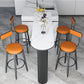 Faux Leather Armless Counter Stool Glam Style Low Back Bar Stool for Indoor Clearhalo 'Bar Furniture' 'Bar Stools' 'bar_stools' 'furn' 'furn_bar_stools' 'Furniture' 'Kitchen & Dining Furniture' 1200x1200_c5361e23-5c2b-4a49-9623-1e6809f7158d