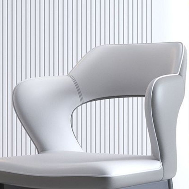 Silla lateral de estilo moderno de metal silla de comedor abierta