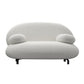 Moderne 27,55 "H weiße Wolle Kissen Top Arm Sofa für Wohnzimmer