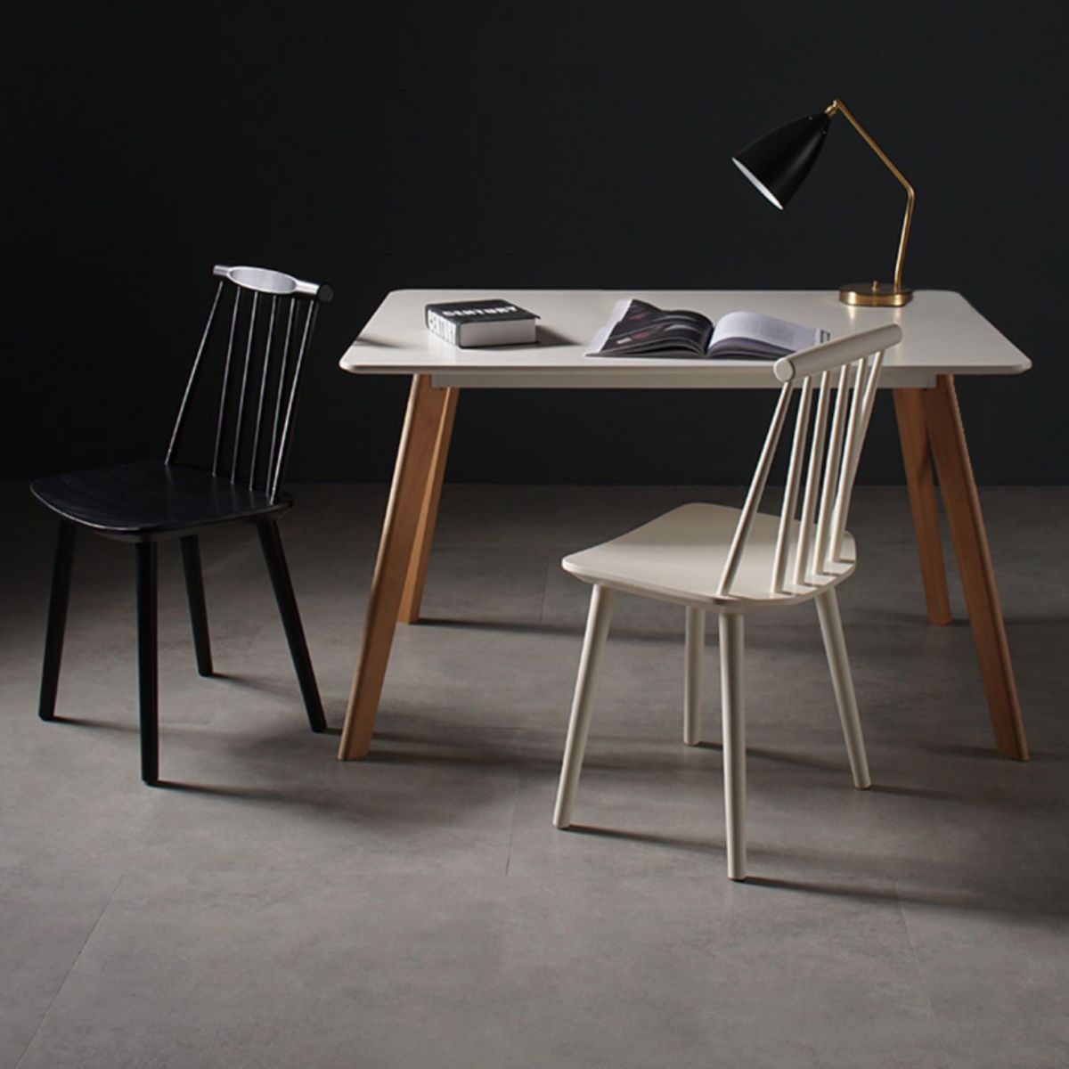 Contemporary Style Wooden Dining Room Chair Slat Back Side Chair for Kitchen Clearhalo ' kitchen&dining_furn' 'Dining Chairs' 'Dining Tables & Seating' 'dining_chair' 'furn' 'furn_dining_chair' 'Furniture' 'furniture_dining_chair' 'Kitchen & Dining Furniture' 'kitchen' 1200x1200_c53a7948-dc79-497c-9b9a-bc453e5bdf22