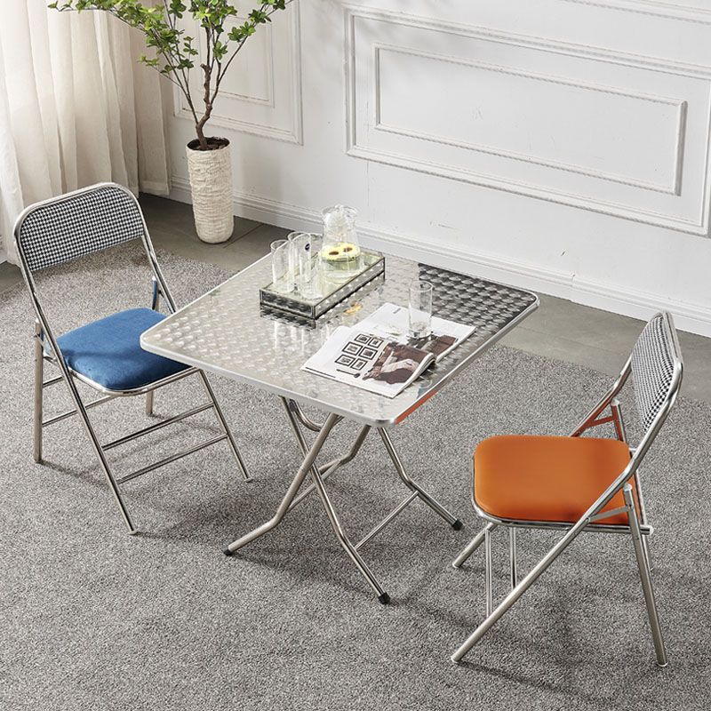 Moderne stalen bureaustoel met mid achterkant en lederen thuisbureau stoel