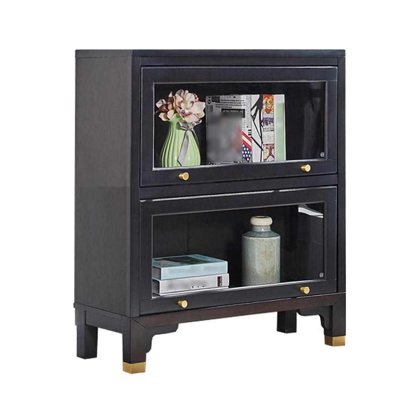 Glam Style Standard Bookshelf Solid Wood Shelf Bookcase with Doors Clearhalo 'Bookcases' 'furn' 'furn_bookcases' 'Furniture' 'furniture_bookcases' 'kitchen' 'kitchen_bookcases' 'Living Room Furniture' 'Office Furniture' 1200x1200_c53e5c7a-5bb9-4e44-8329-0978ecd7adfe