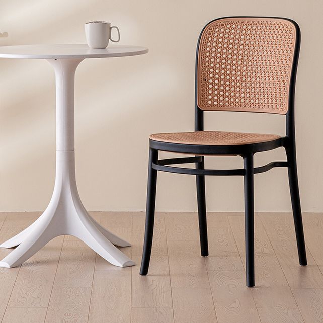 Modern Plastic Dining Armless Chair Open Back Dining Side Chair for Restaurant Use Clearhalo ' kitchen&dining_furn' 'Dining Chairs' 'Dining Tables & Seating' 'dining_chair' 'furn' 'furn_dining_chair' 'Furniture' 'furniture_dining_chair' 'Kitchen & Dining Furniture' 'kitchen' 1200x1200_c53e9fe2-2f0e-4c2f-ad5f-9c95c742e62c