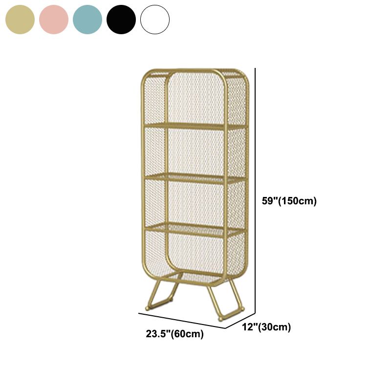 Industrial Metal Standard Bookshelf Closed Back Vertical Bookcase for Bedroom Clearhalo 'Bookcases' 'furn' 'furn_bookcases' 'Furniture' 'furniture_bookcases' 'Office Furniture' 1200x1200_c53ea242-9bdc-4097-b502-e40f554ac3cf
