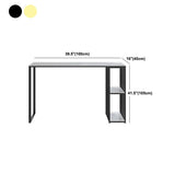 Tavolo da bar rettangolo industriale con tavolo da bistrot top in marmo di stoccaggio per piccoli luoghi