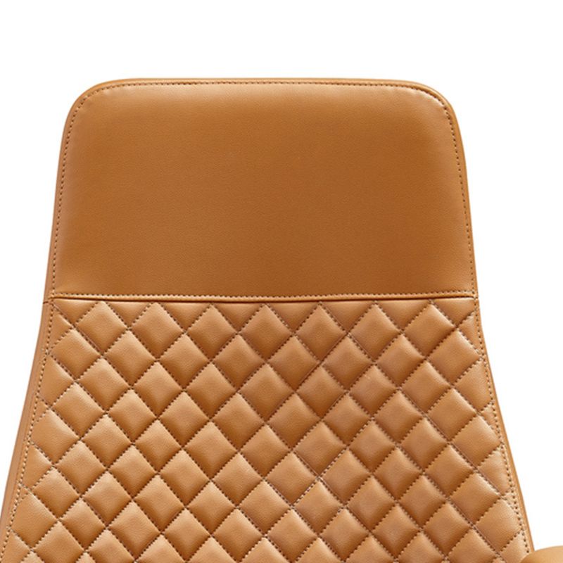 Modern Desk Chair Leather Computer Chair High/Mid Back Chair with Wheels/No Wheels Clearhalo 'furn' 'furn_office_chair' 'Furniture' 'Office Chairs' 'Office Furniture' 'office_chair' 1200x1200_c53fb540-0af7-43a2-b86d-62e1911add25
