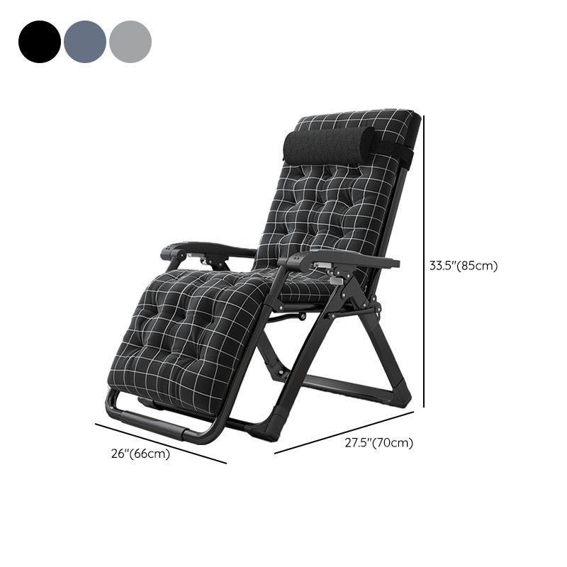 Sedia pieghevole in metallo in metallo standard in metallo contemporaneo