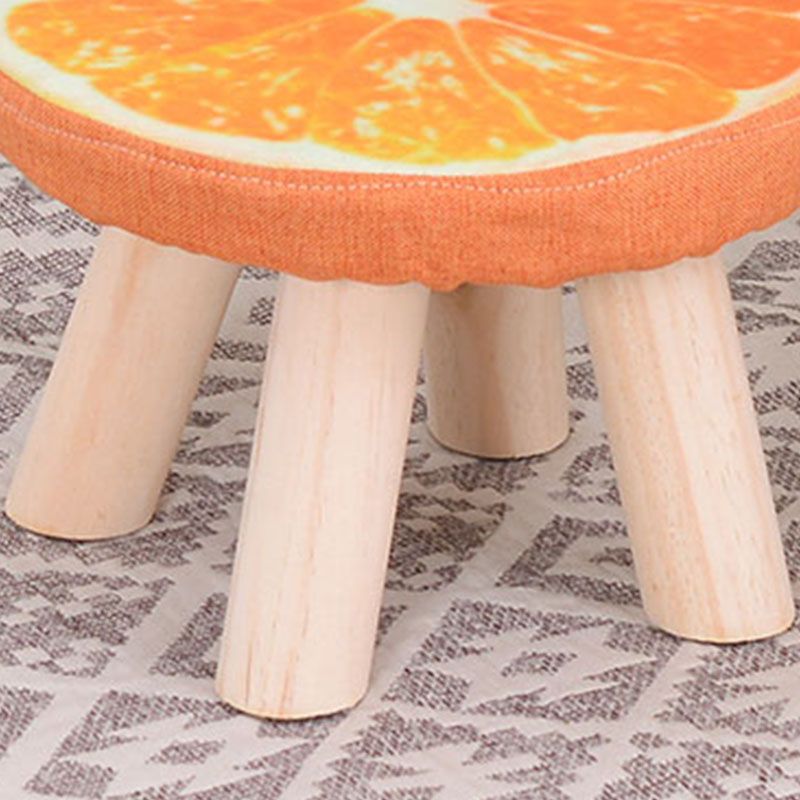 Modern Watermelon Standard Tear Resistant Round Standard for Living Room Clearhalo 'furn' 'furn_ottomans_poufs' 'Furniture' 'Living Room Furniture' 'Ottomans & Poufs' 'ottomans_poufs' 1200x1200_c54343cb-fa04-4b29-a128-23df5476918e