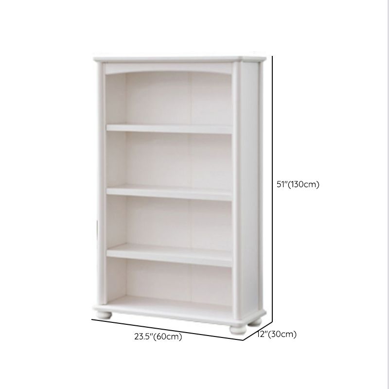 Closed Back Modern Bookcase Standard White Wooden Bookshelf with Shelves Clearhalo 'Bookcases' 'furn' 'furn_bookcases' 'Furniture' 'Office Furniture' 1200x1200_c546fba6-4d02-4e1a-a8b4-d164ba5c2267