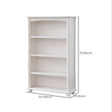 Closed Back Modern Bookcase Standard White Wooden Bookshelf with Shelves Clearhalo 'Bookcases' 'furn' 'furn_bookcases' 'Furniture' 'Office Furniture' 1200x1200_c546fba6-4d02-4e1a-a8b4-d164ba5c2267