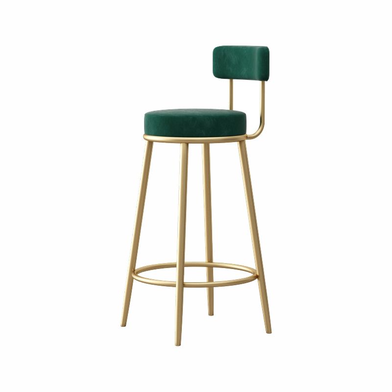 Scandinavian Design Upholstered Armless Stools for Home Low Back Barstools with Metal Legs Clearhalo 'Bar Furniture' 'Bar Stools' 'bar_stools' 'furn' 'furn_bar_stools' 'furniture_bar_stools' 'Kitchen & Dining Furniture' 'kitchen&dining_furn' 'kitchen' 'kitchen_furn' Furniture' 1200x1200_c547649b-f875-4d51-91e0-162b78ca2221