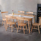 Rustic Style Armless Dining Chairs Beech Slat Back Side Chair with Wood Legs Clearhalo ' kitchen&dining_furn' 'Dining Chairs' 'Dining Tables & Seating' 'dining_chair' 'furn' 'furn_dining_chair' 'Furniture' 'furniture_dining_chair' 'Kitchen & Dining Furniture' 'kitchen' 1200x1200_c549a6d0-7315-4c67-b0e8-60338649b88b