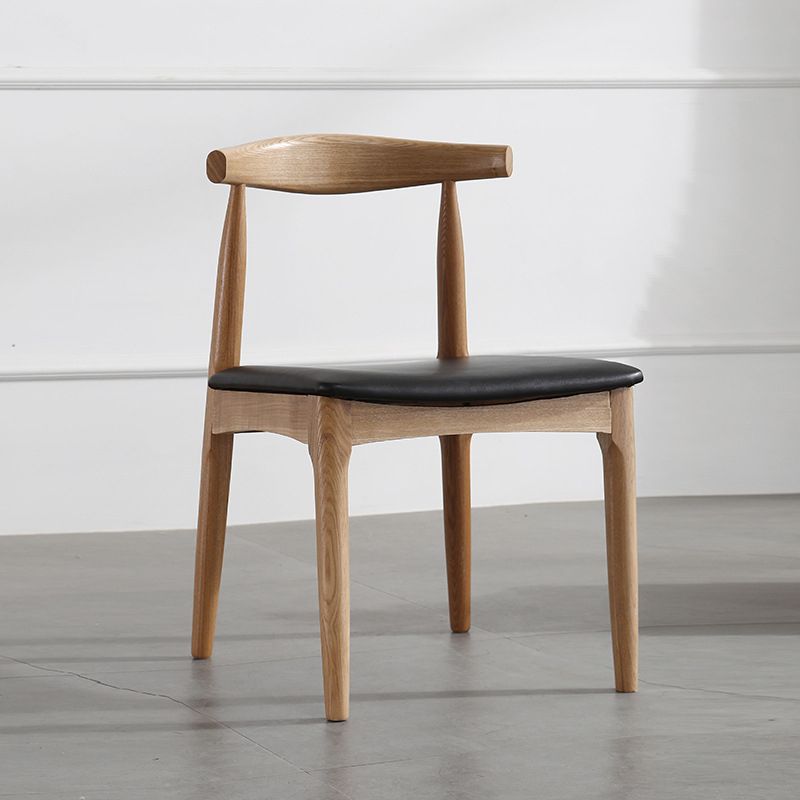 Scandinavian Open Back Side Chair Matte Finish Upholstered Dining Chair Clearhalo ' kitchen&dining_furn' 'Dining Chairs' 'Dining Tables & Seating' 'dining_chair' 'furn' 'furn_dining_chair' 'Furniture' 'furniture_dining_chair' 'Kitchen & Dining Furniture' 'kitchen' 1200x1200_c54de191-8d49-4872-9b74-fbdf03a59016