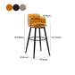 Contemporary Swivel Bar Stool Upholstered Leather Stools with Footrest Clearhalo 'Bar Furniture' 'Bar Stools' 'bar_stools' 'furn' 'furn_bar_stools' 'Furniture' 'Kitchen & Dining Furniture' 1200x1200_c54ef686-6f94-47f1-a97f-4fd81e92c2bc