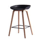 Tabouret de bar contemporain tabouret de comptoir en plastique avec des jambes en bois
