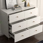 Classic Glam Soft-Close Storage Chest Drawers White Wood Dresser
