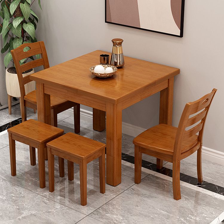 Industrial Style Dining Site Table Square Rubberwood Solid Wood Furniture Clearhalo ' dining_table' 'Dining Tables & Seating' 'Dining Tables' 'furn' 'furn_dining_table' 'Furniture' 'furniture_dining_table' 'Kitchen & Dining Furniture' 'kitchen&dining_furn' 'kitchen' 'kitchen_dining_table' 1200x1200_c552d4c8-581a-417f-bc01-d0af64778a41