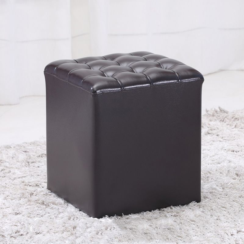 Genuine Leather Ottoman Tufted Square Whole Colored Water Resistant Cube Ottoman Clearhalo 'furn' 'furn_ottomans_poufs' 'Furniture' 'Living Room Furniture' 'Ottomans & Poufs' 'ottomans_poufs' 1200x1200_c5533ef2-e506-4556-8399-fdb76660b527