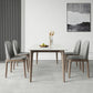 Mid-Century Rectangle Dining Table Stone Dining Table with Solid Wood Legs Clearhalo 'Dining Tables & Seating' 'Dining Tables' 'dining_table' 'furn' 'furn_dining_table' 'Furniture' 'Kitchen & Dining Furniture' 1200x1200_c553a1df-e35d-4ed0-95f5-e7018d6bc151