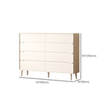 Cofensador de cofres de almacenamiento de madera cofre de almacenamiento moderno con 8 cajones