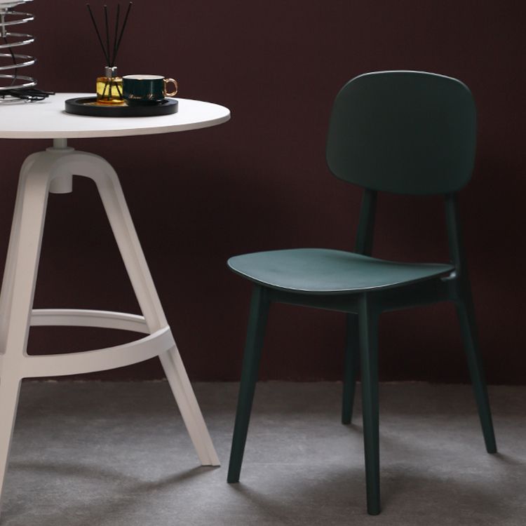 Modern Indoor-Outdoor Dining Chair Open Back Plastic Side Chair Clearhalo ' kitchen&dining_furn' 'Dining Chairs' 'Dining Tables & Seating' 'dining_chair' 'Furniture' 'furniture_dining_chair' 'Kitchen & Dining Furniture' 'kitchen' 1200x1200_c557efb1-da31-4679-8240-58a38d888d16