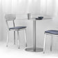 Industrial Dining Table Stainless Steel Table with Pedestal Base for Dining Room Clearhalo ' dining_table' 'Dining Tables & Seating' 'Dining Tables' 'furn' 'furn_dining_table' 'Furniture' 'furniture_dining_table' 'Kitchen & Dining Furniture' 'kitchen&dining_furn' 'kitchen' 'kitchen_dining_table' 1200x1200_c5581bf4-bc5f-4b9a-a9cd-c2570e852a55