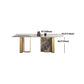 Nordic Glam Rectangle Sintered Stone Table Set 1/4/5/6/8 Pieces Dining Set Clearhalo 'Dining Room Sets' 'Dining Tables & Seating' 'dining_room_set' 'furn' 'furn_dining_room_set' 'Furniture' 'Kitchen & Dining Furniture' 1200x1200_c55cc1cc-b581-4ed3-9c7a-be29671a0a24