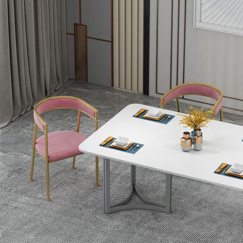 Chaise d'appoint de salle à manger en velours Glam, fauteuil rembourré d'intérieur pour cuisine