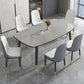 Modern Sintered Stone Standard Dining Table Rectangle Shape Dining Table for Kitchen Clearhalo ' dining_table' 'Dining Tables & Seating' 'Dining Tables' 'furn' 'furn_dining_table' 'Furniture' 'furniture_dining_table' 'Kitchen & Dining Furniture' 'kitchen&dining_furn' 'kitchen' 'kitchen_dining_table' 1200x1200_c55dd252-5474-4d75-ab3e-1a2b55cd429c