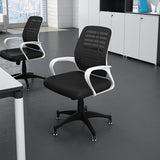 Chaise de bureau à armes fixes moderne