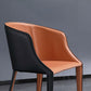 Contemporary Metal Dining Chair Upholstered Arm Chairs for Restaurant Use