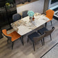 Modern Beige Sintered Stone Dining Table Rectangle Shape Dining Table with 4 Legs Base Clearhalo ' dining_table' 'Dining Tables & Seating' 'Dining Tables' 'furn' 'furn_dining_table' 'Furniture' 'furniture_dining_table' 'Kitchen & Dining Furniture' 'kitchen&dining_furn' 'kitchen' 'kitchen_dining_table' 1200x1200_c5600288-45e6-467d-81fb-564634665b33