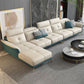 Smoking-Armse-Sofa 35,43 "Hoch echtes Leder-Tufted-Split-Back-Sofa