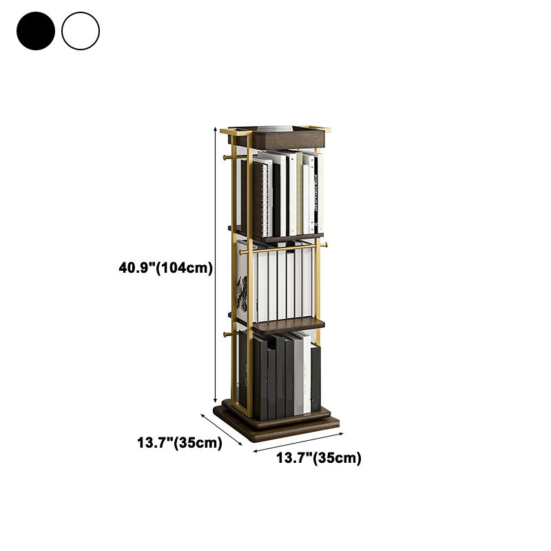 Modern Style Metal Bookshelf Open Back Bookcase for Home Office
