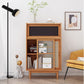 Scheda laterale in legno con porta moderna minimalista marrone buffet sideboard