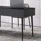 Rectangular Shaped Modern Office Table Stone Writing Desk in Black/White