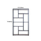 Scaffale moderno a pavimento in ferro Scaffale per libri Etagere largo 12 pollici