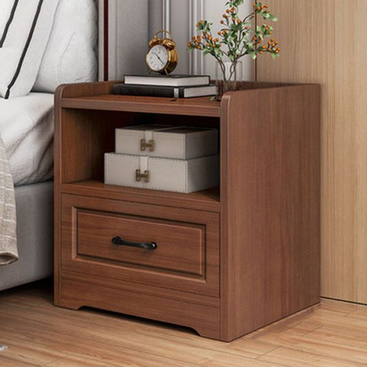 Holz Akzenttisch Nachttisch mit Schubladen Nachttisch mit Beinen