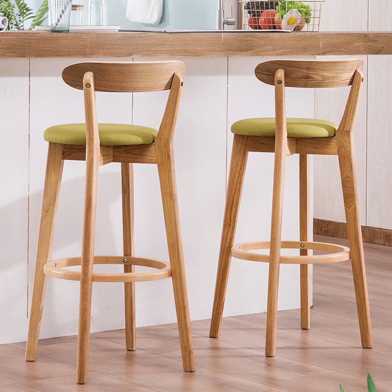 Contemporary Beech Low Back Home Stool Matte Finish Upholstered Bar Stools Clearhalo 'Bar Furniture' 'Bar Stools' 'bar_stools' 'furn' 'furn_bar_stools' 'Furniture' 'furniture_bar_stools' 'Kitchen & Dining Furniture' 1200x1200_c56abe61-9e1f-4ec0-86f9-9159eb121aa9