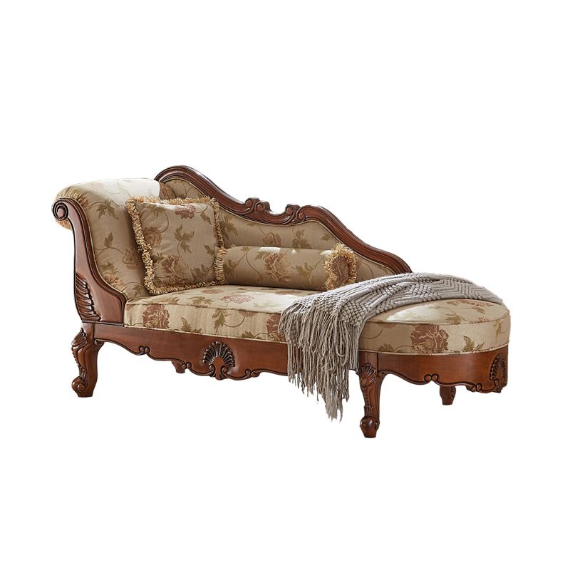 Living Room Chaise Rolled Arms Traditional Chaise Lounge with Cotton Upholster Clearhalo 'Chairs & Seating' 'Chaise Lounge' 'chaise_lounge' 'furn' 'furn_chaise_lounge' 'Furniture' 'Living Room Furniture' 1200x1200_c56b6ff1-bed9-47ba-a5bd-8a7dcada2b61