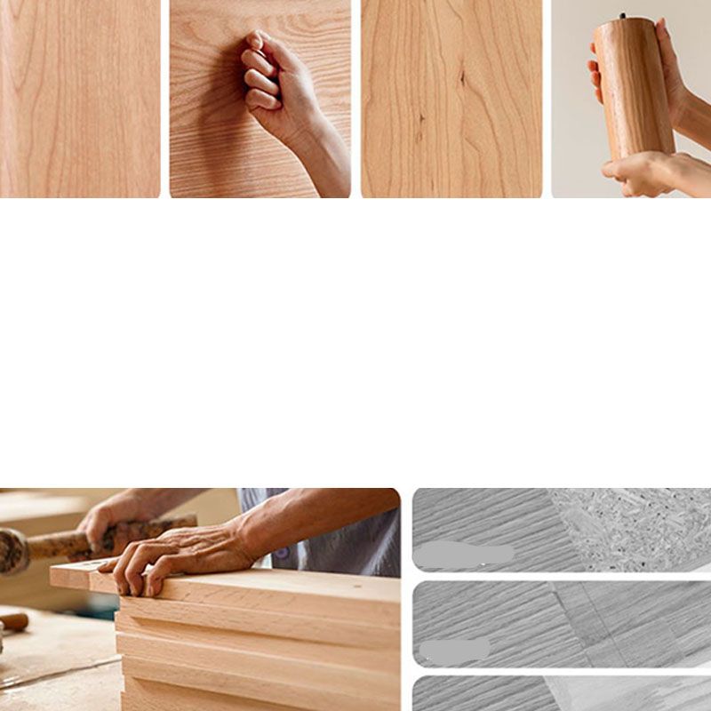 Glass Paned Solid Wood Shelves Included Modern Accent Cabinet