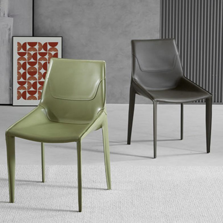 Zeitgenössische Stühle armloser Stuhl für Küche mit Metallbeinen