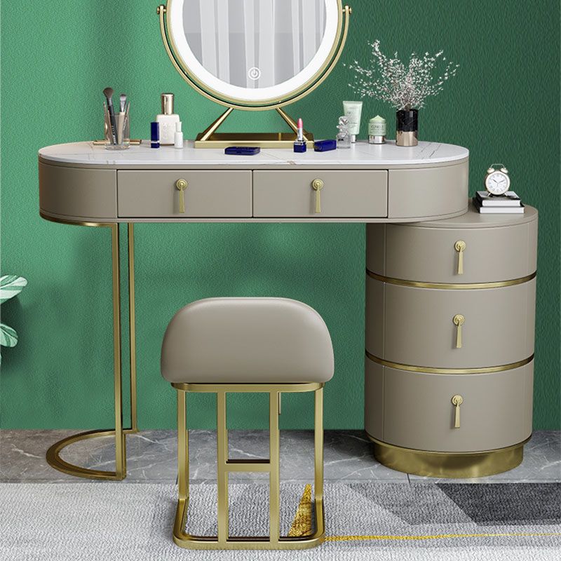 Contemporary Dressing Table Stool Set Slate Top Vanity Dressing Table Clearhalo 'Bedroom Furniture' 'furn' 'furn_makeup_vanities' 'Furniture' 'Makeup Vanities' 'makeup_vanities' 1200x1200_c56db77e-c015-4c18-ae36-891d35076cec