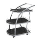 33.07" High Rolling Contemporary Prep Table Stone Prep Table for Kitchen
